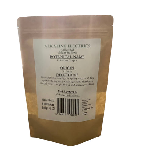 Saint Lucian Golden Sea Moss - Alkaline Electrics