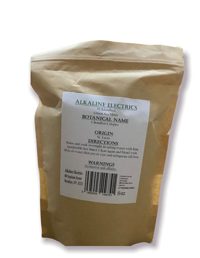 Saint Lucian Green Sea Moss - Wildcrafted 8oz - Alkaline Electrics