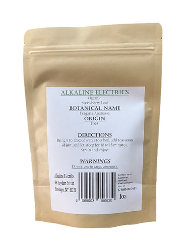 Strawberry Leaf - Organic 1oz - Alkaline Electrics