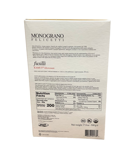 Kamut Penne Rigate Pasta - 100% Organic - Alkaline Electrics